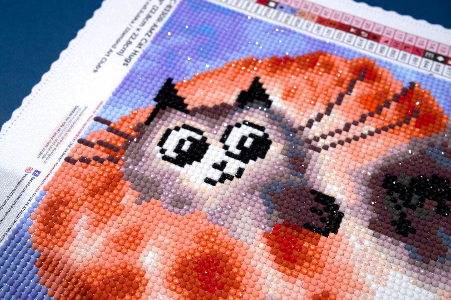 DIAMOND ART CLUB Cat Hugs Diamond Painting Kit, Fun DIY Crafts for Adults, Round Diamond Art Canvas, 9" x 9" (22.8 cm x 22.8 cm)