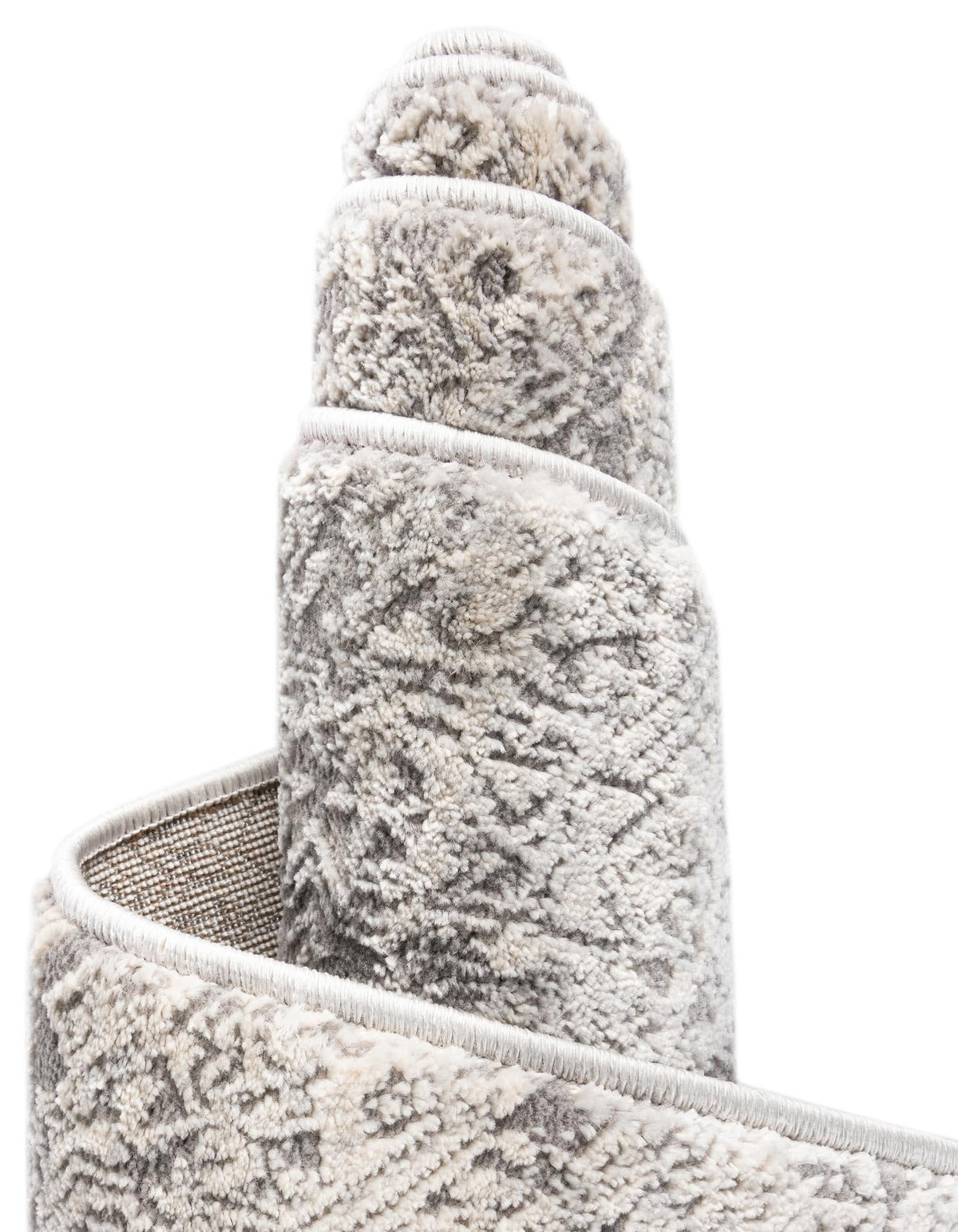 Unique Loom Finsbury Collection Area Rug - Sarah (7' 10" x 11' Rectangle Gray/Ivory)