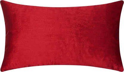 12x20 12 20 Inch (30x50cm), Home Brilliant Pillow Cover Accent Velvet Throw Pillows Rectangle Pillow Cover for Lumbar