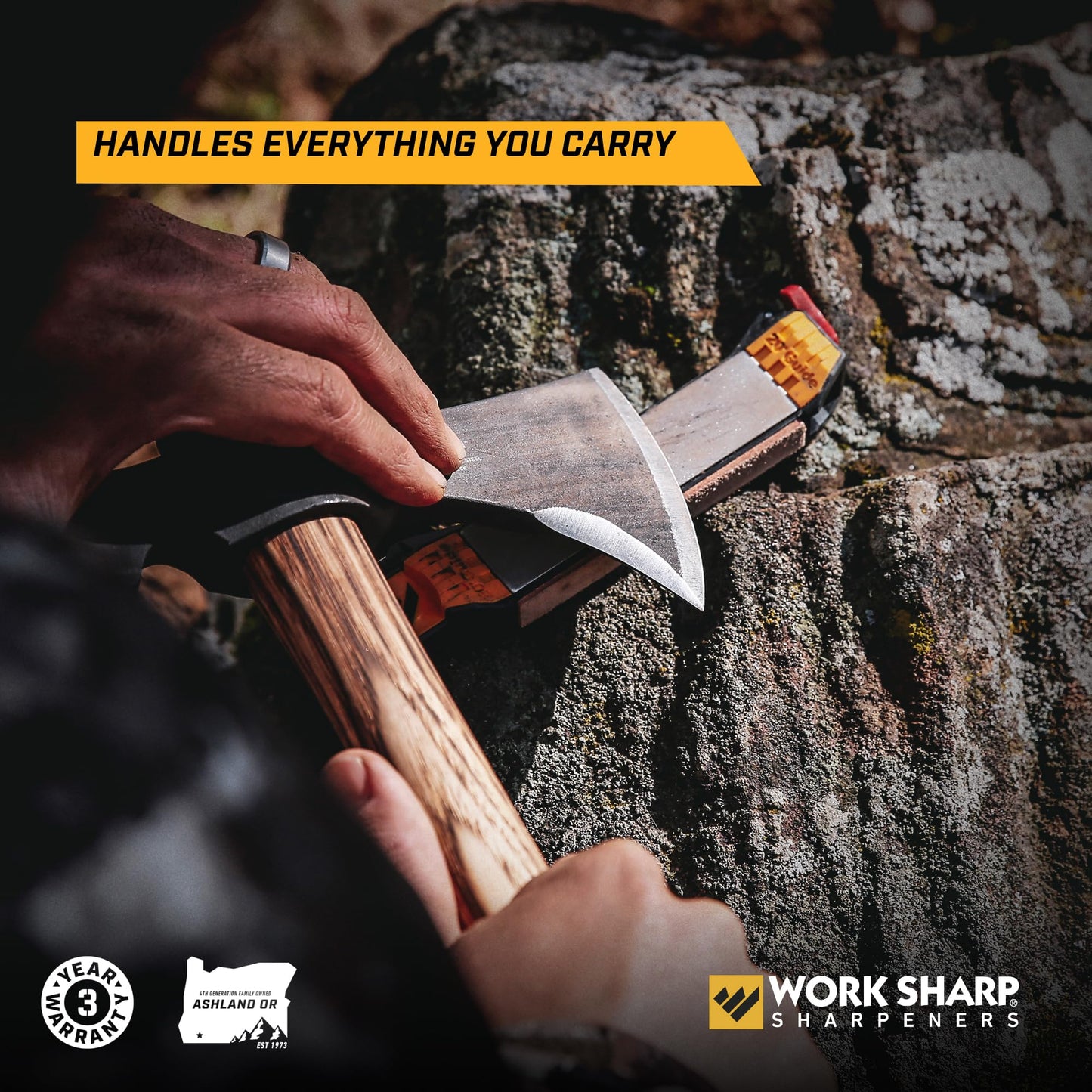 Work Sharp Guided Field Sharpener, Compact Travel Knife Sharpener Tool