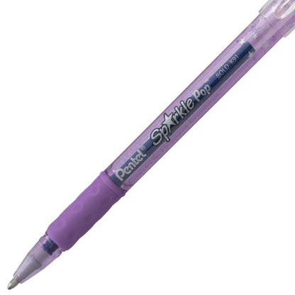 Pentel Sparkle Pop Metallic Gel Pen, (1.0mm) Bold Line, Assorted Colors, Pack of 8 (K91BP8M)