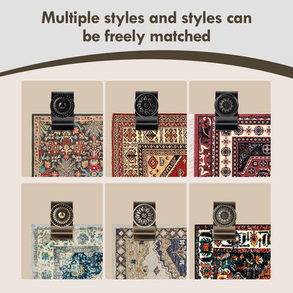 Quilt Hanger for Wall for Display,4 Pack Stainless Steel,Tapestry Hangers,Tapestry Hangers for Walls,(Bronze)