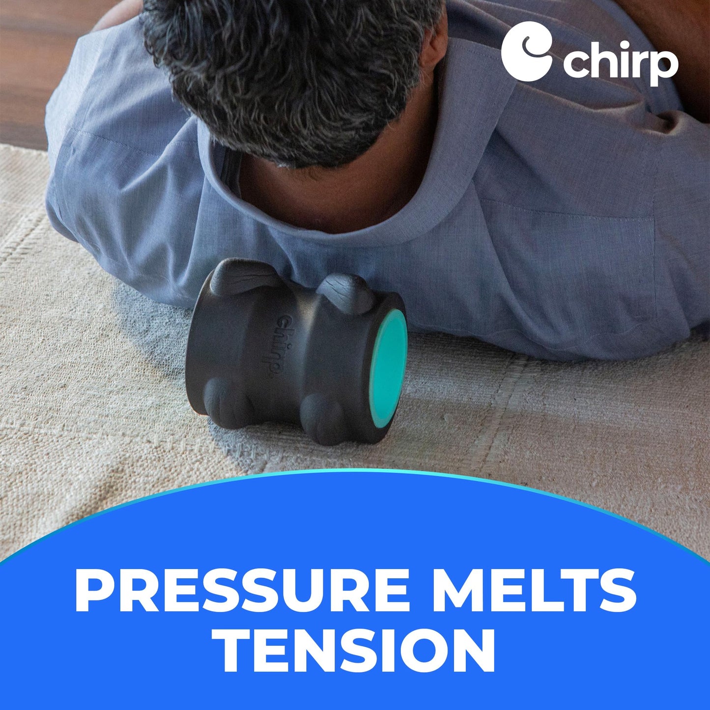 Chirp Wheel XR Massage Roller for Neck & Headache Relief – Rejuvenate Body, Spinal Care & Tension Through Thumb Pressure Release | High-Density Foam for Physical Therapy, 500lbs Capacity, 4" Mint