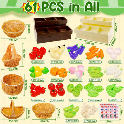 Miniature Food Mini Vegetables Miniature Food Mini Bread (Vegetables)