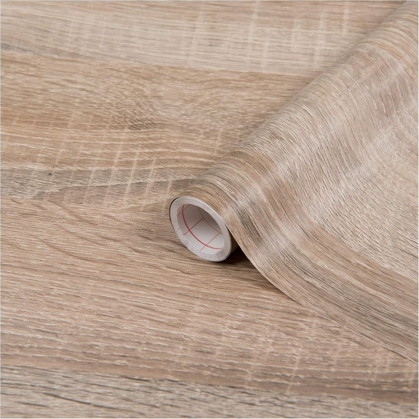 d-c-fix 346-8105 Self-Adhesive Film Sonoma Oak Light Wood 26.5'' x 78.7", Light Brown, Beige