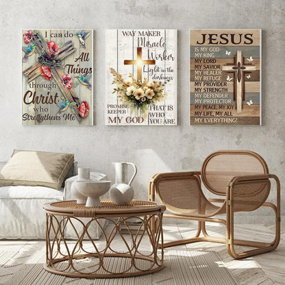 Diamond Art Kits for Adults Beginner, 3 Pack Christian Cross with Flowers Diamond Kits 5D Diamond Dots Gem Art Crafts with Tools Round Full Drill Funny Crafts for Home Wall Decor&Gift 12x16 inch