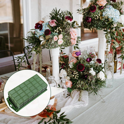 Floral Foam Cage 4pcs, Floral Foam Blocks, Flower Holder for Artificial Flower Arrangement Bulk Dry Floral Block for Christmas, Wedding, Garden Decoration