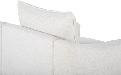 Livabliss Sutterlin Modern Accent Chair, 32" H x 35" W x 34" D, Cream