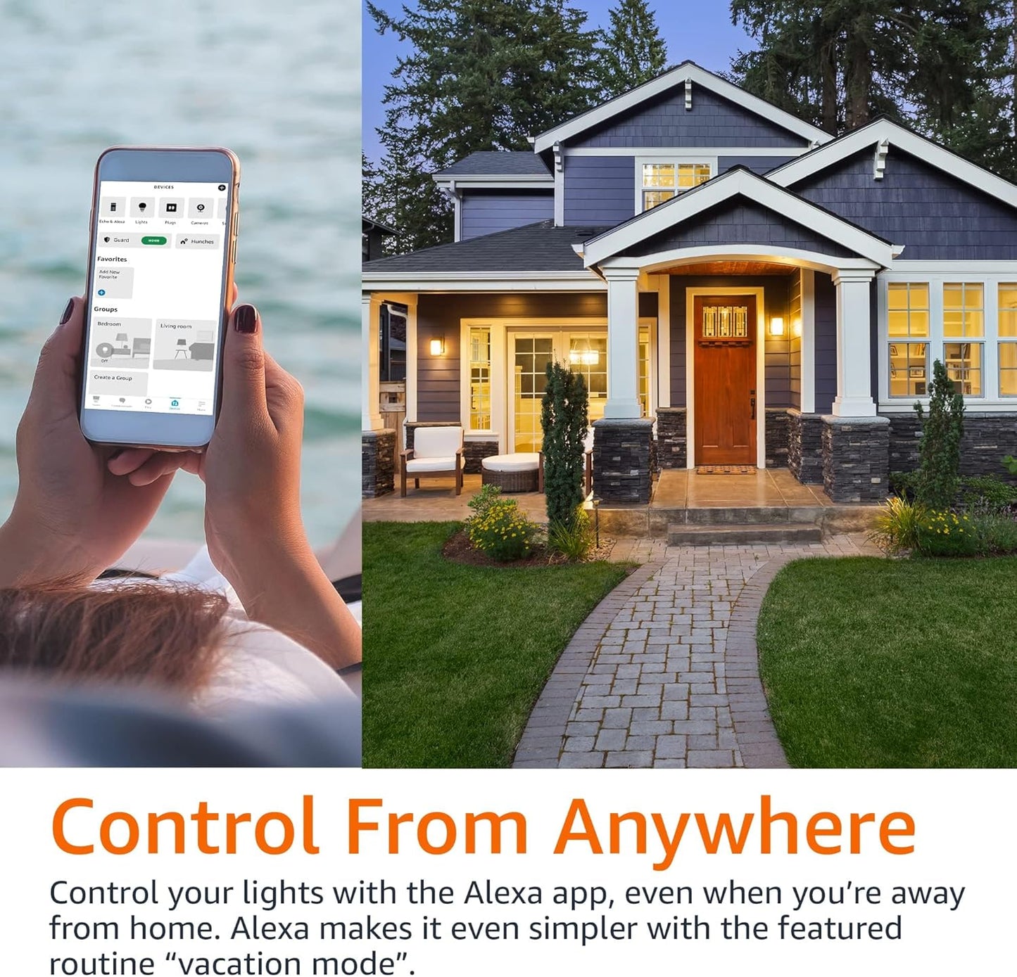 Echo Dot with Amazon Basics Smart Color Bulb