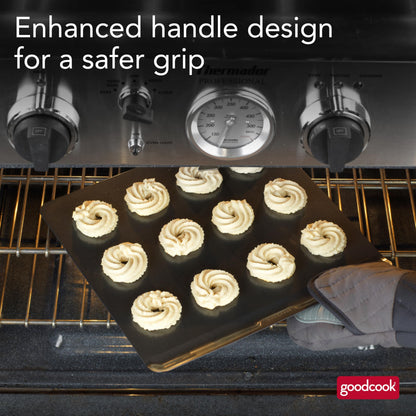 GoodCook AirPerfect Nonstick Air Insulated Cookie Sheet, 14" x 12", No Burning, Gray