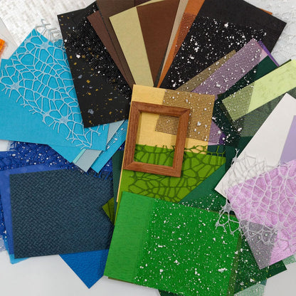 180 Sheet Textured Scrapbook Paper, Pale to Deep Color Schemes Mixed Handmade Craft Mulberry Special Paper for DIY Crafts, Junk Journal, Collage, Ephemera, Aged Backgrounds & Mixed Themes (5x3.5inch)