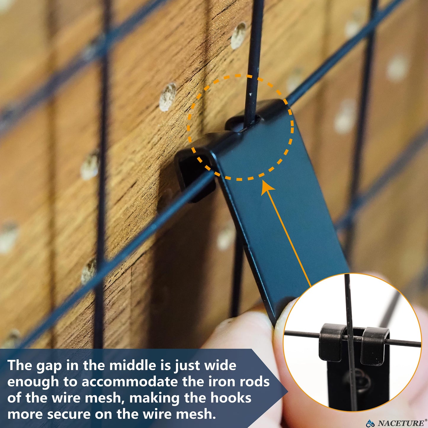 Double Gridwall Hooks- 24 Pcs Display Hooks for Grid Wall Panel- Grid Wall Hooks 6 inch with Extra Hook On The Bottom- Durable Peg Hook Wall Grid Panel Hooks for Hanging Retail Gridwall Accessories