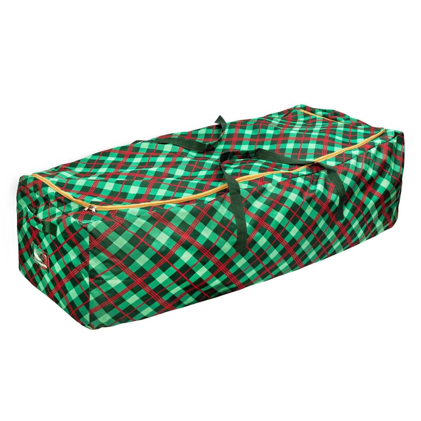 Honey-Can-Do Plaid Rolling Tree Storage Bag SFT-09556 Red