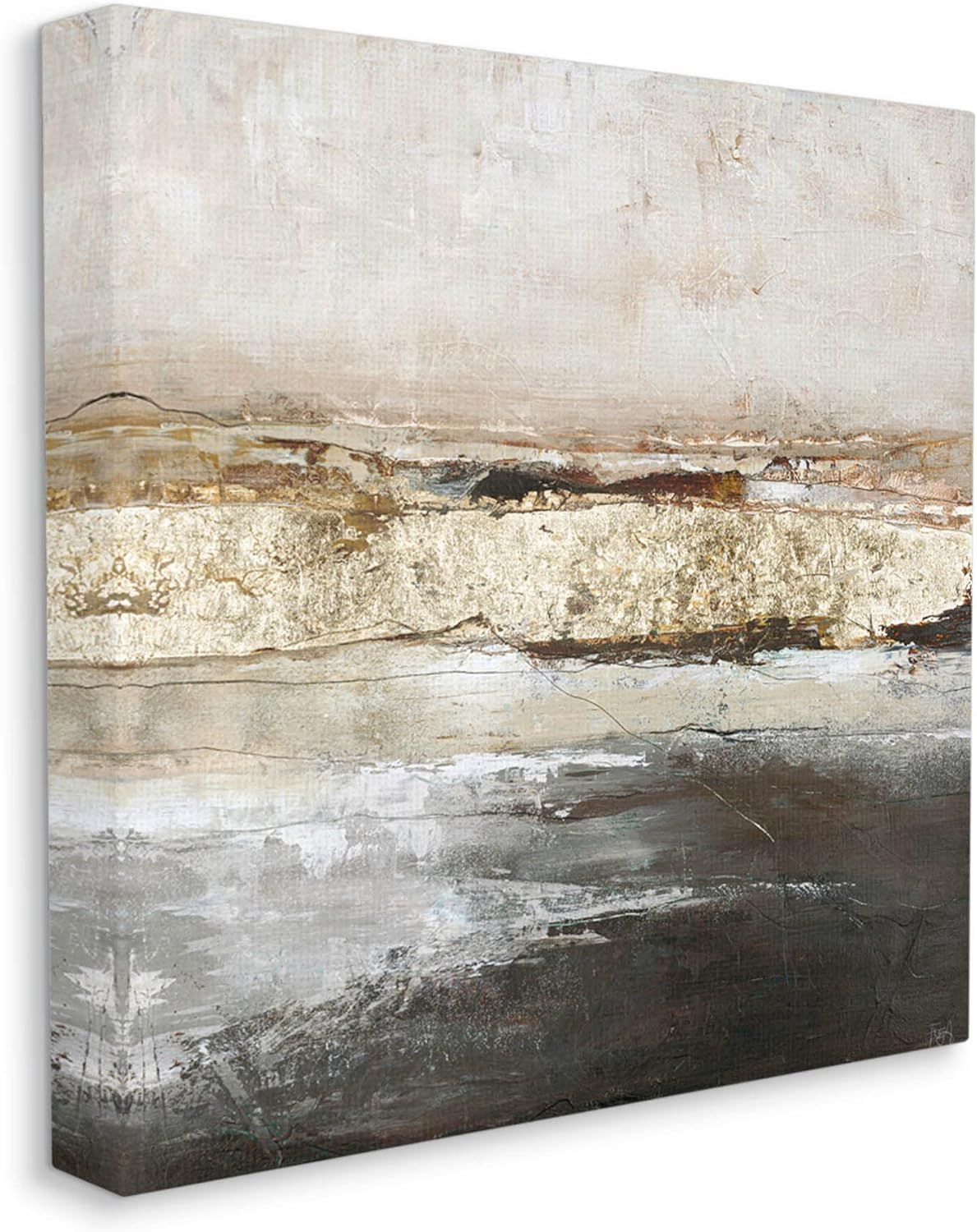 Stupell Industries Ocean Landscape Abstract Composition Canvas Wall Art - Design by Design Fabrikken