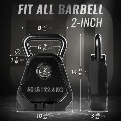 Yes4All Kettlebell Special Shape, Upgraded &Multifunctional for Advanced Training, Solid Cast Iron Powder Coated, Anti Slip Handle Strength Training Equipment