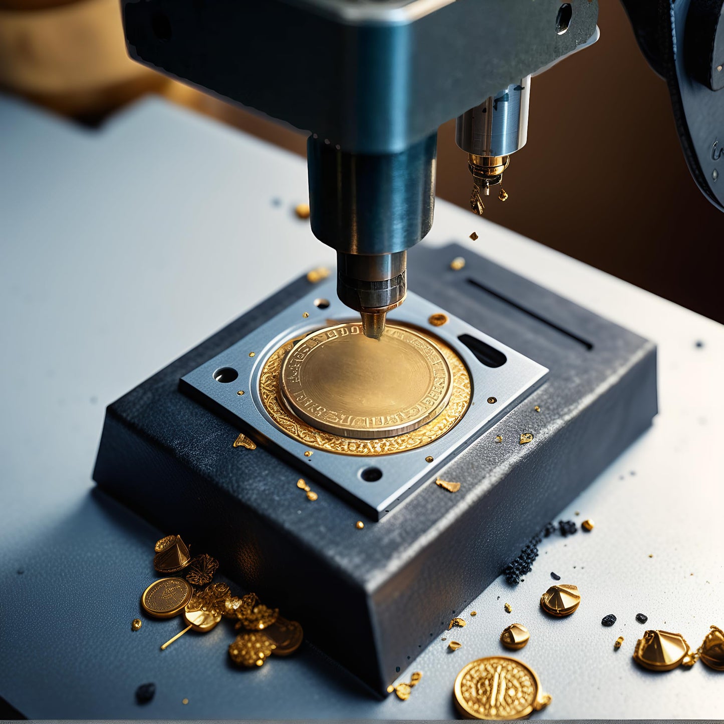10PCS Blank Brass Coins for Laser Engraving - 40mm Unfinished Challenge Coin Blanks, Engravable Metal Coins for DIY, Customization, Memorial, Gift