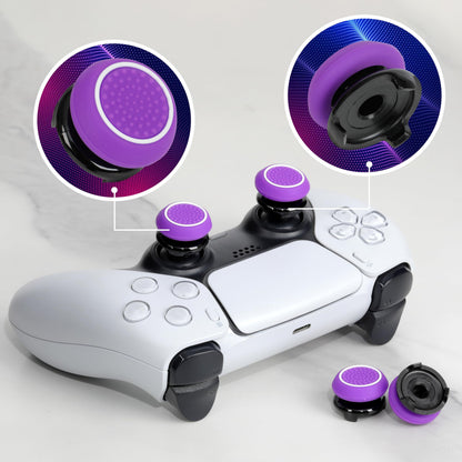 PS5 Controller Accessories PS4 Controller Grips Thumbstick Grips with 2 Pairs 9.9mm High Rise Joystick Grips and 16 Pieces Thumb Caps Compatible with PlayStation 4 and PlayStation 5 Controller-2T-B3