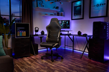RESPAWN 110 Ergonomic Gaming Chair - Racing Style High Back PC Computer Desk Office Chair - 360 Swivel, Integrated Headrest, 135 Degree Recline with Adjustable Tilt Tension & Angle Lock - 2023 Grey