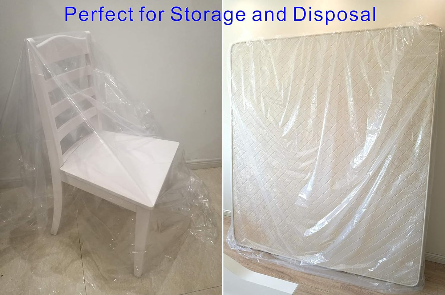 ComfortHome Mattress Bag for Moving and Storage, 4 Mil Extra Thick, Twin and Full Size, 1 Pack