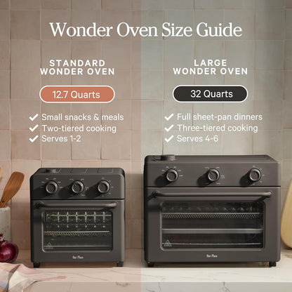 Our Place Wonder Oven - 6-in-1 Stainless Steel Air Fryer Toaster Oven | 13 QT Compact Capacity - Blue Salt