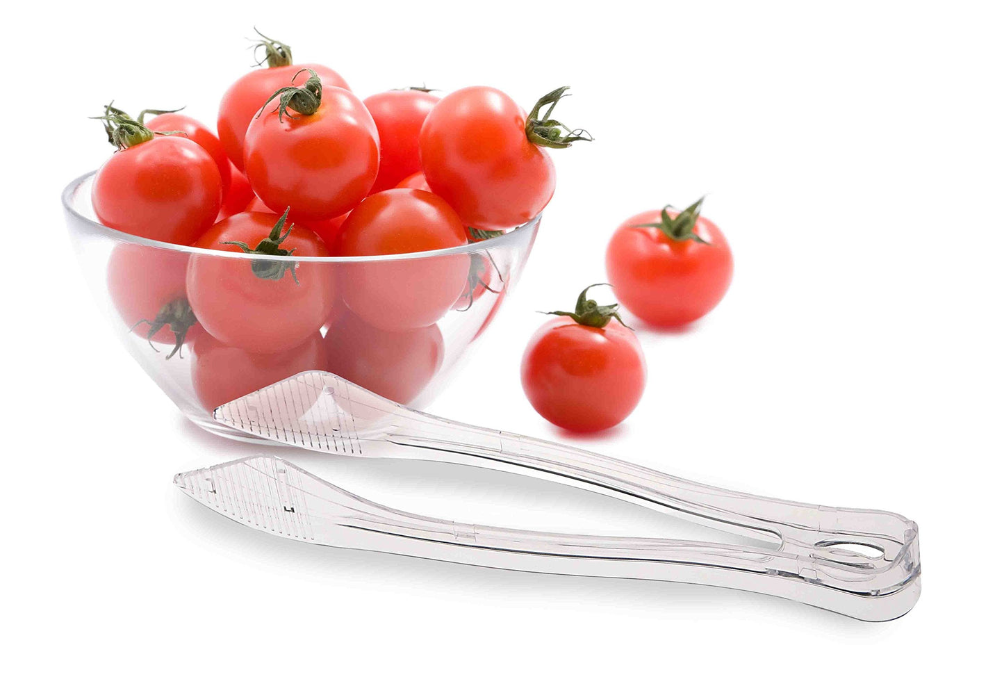 PARTY BARGAINS 8.5″ Clear Plastic Serving Tongs 12-Pack – Heavy-Duty Disposable & Reusable Kitchen Tongs for Parties BBQ Buffet Salad Appetizers Catering