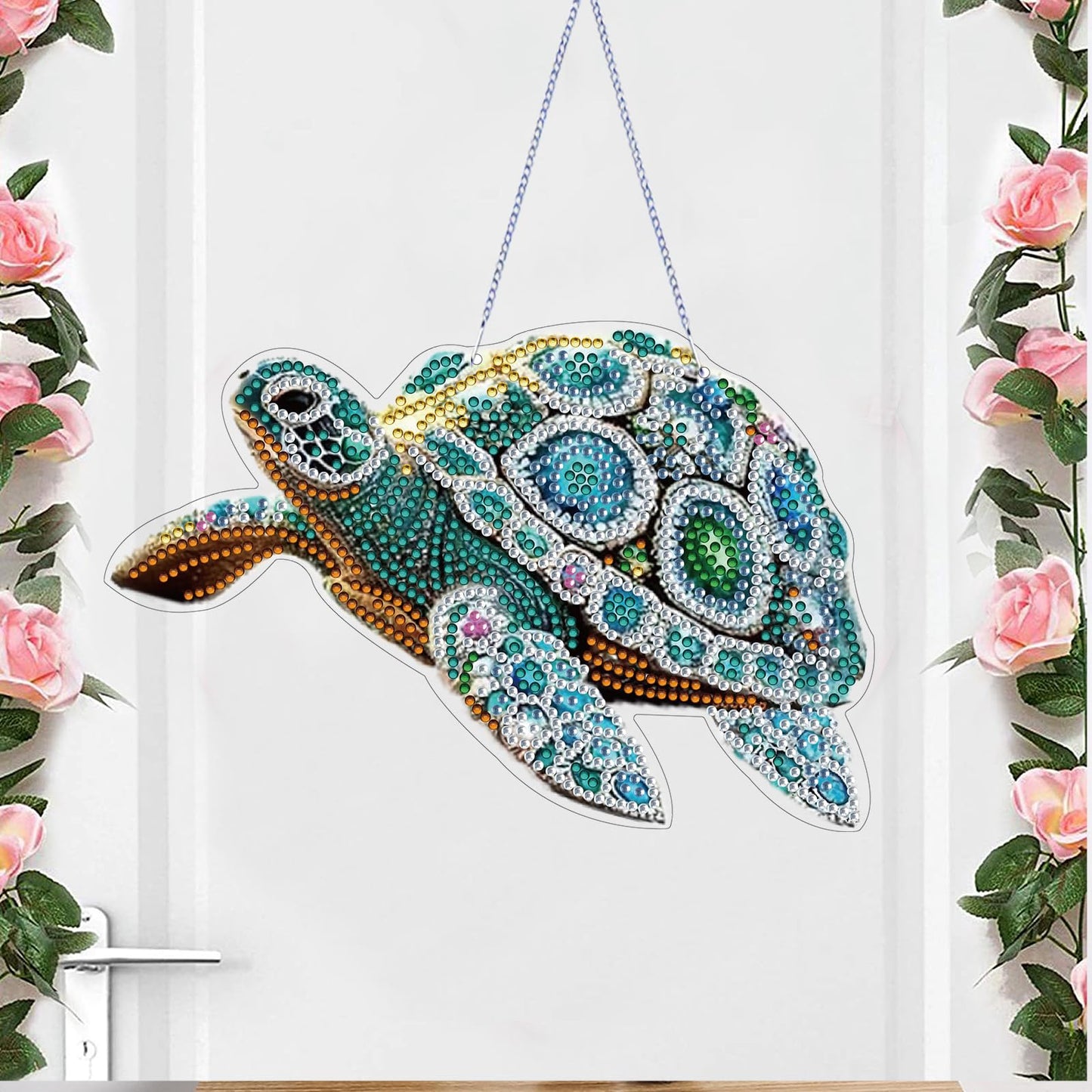 STGLCR Sea Turtle Suncatchers Special Shape Diamond Painting Kits for Beginner,Crystal Rhinestones Diamond Dots Diamond Art DIY Kits for Adults Painting Pendant Ornament for Home Wall Decor 7.8inch