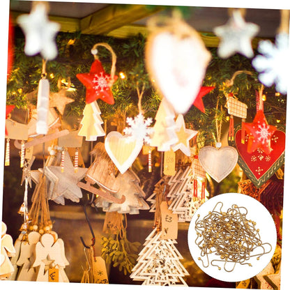 40pcs Hook up Christmas Tree Hangers - Holiday Ornament Hanger Hooks for Ornaments, Christmas Party Favor