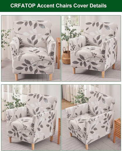 1-Piece Sofa,A19 CRFATOP Stretch Mid Century Modern Armchair Slipcover Accent Chair Covers with Arms Soft Chair