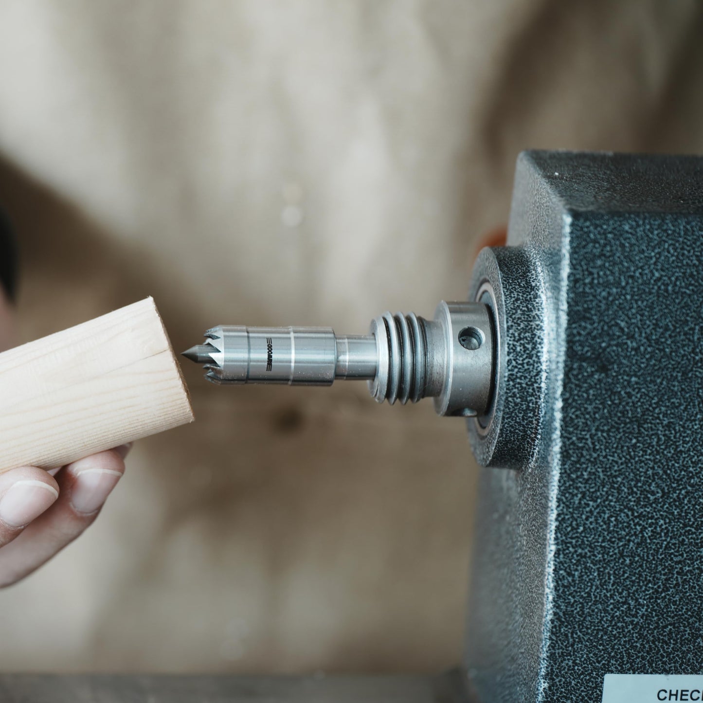 BMWOOD Crown Spur Drive Center, 1/2" Diameter, 1 MT, for Wood Lathe Wood Turning Tool.