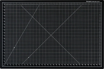 Dahle Vantage 10673 Premium Self-Healing Cutting Mat, 24"x36", 1/2" Grid, 5 Layers for Max Healing, Perfect for Crafts & Sewing, Black