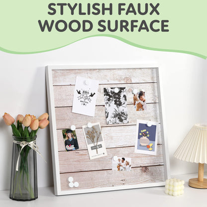 Houseables Picture Board, Photo Board, Photo Display, Picture Collage, Collage Frame, Polaroid Wall Display, Wall Decor, Memory, Postcard, Magnetic, Bulletin, Hanging with Clips, String, Bedroom, 20in