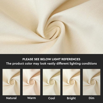 Encasa XO Throw Pillow Covers - Set of 2 Natural Cotton 12x12 in | Decorative Cushion Covers with Improved Zipper for Living Room & Sofa