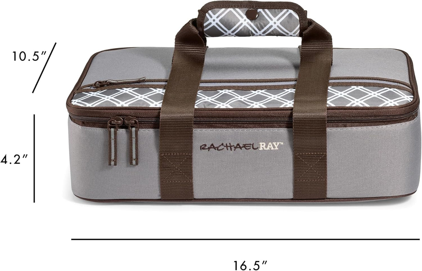 Rachael Ray Thermal Insulated Lasagna Lugger, Casserole Carrier for Hot or Cold Food, Fits 9" x 13" Dish