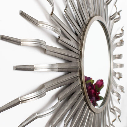 Safavieh Home Naya Gunmetal Sunburst 36-inch Decorative Accent Mirror
