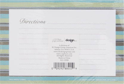 C.R. Gibson Forage 4x6 Double Sided Recipe Cards, Multicolor