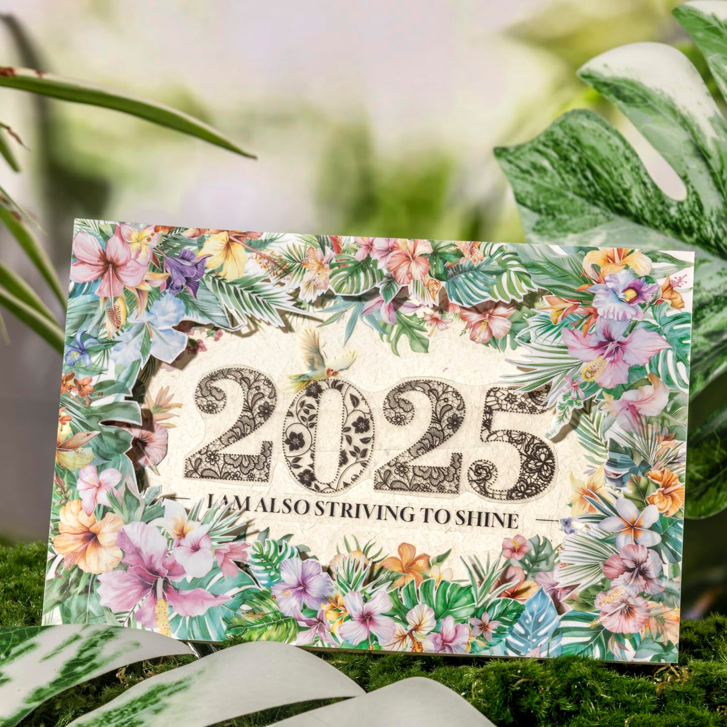 AuriicLeaf Tropical Botanical PET Sticker Set, 120Pcs Floral and Leaf Stickers for Scrapbooking, Journaling, Junk Journal Supplies, and DIY Crafts