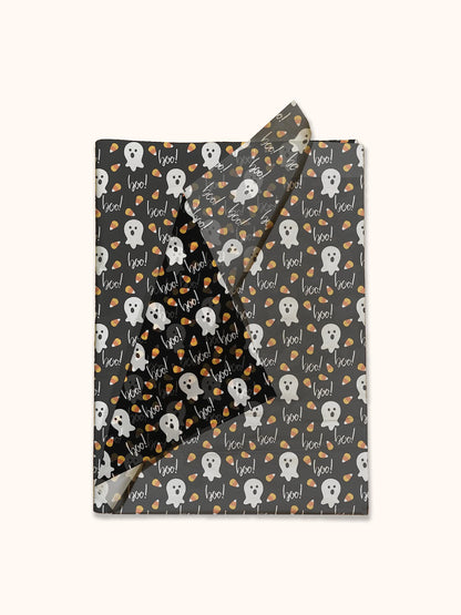 Halloween Ghosts Printed Tissue Paper for Gift Bags or Boxes and Wrapping - Bulk Fall Decorative Art Tissue Paper for Packaging and Gifting | 24 Sheets 20" x 30"