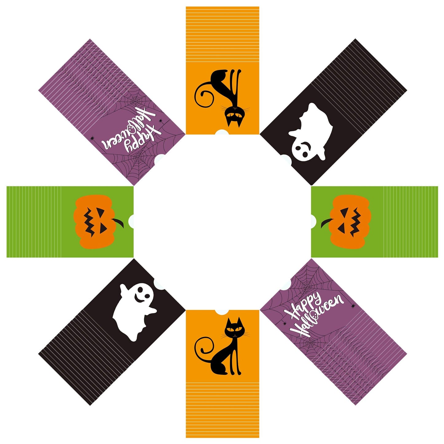 iFUNow 144 Pack Halloween Bags - Goodie, Candy, Treat, Goody, Party Favors & Trick or Treat Bags for Parties