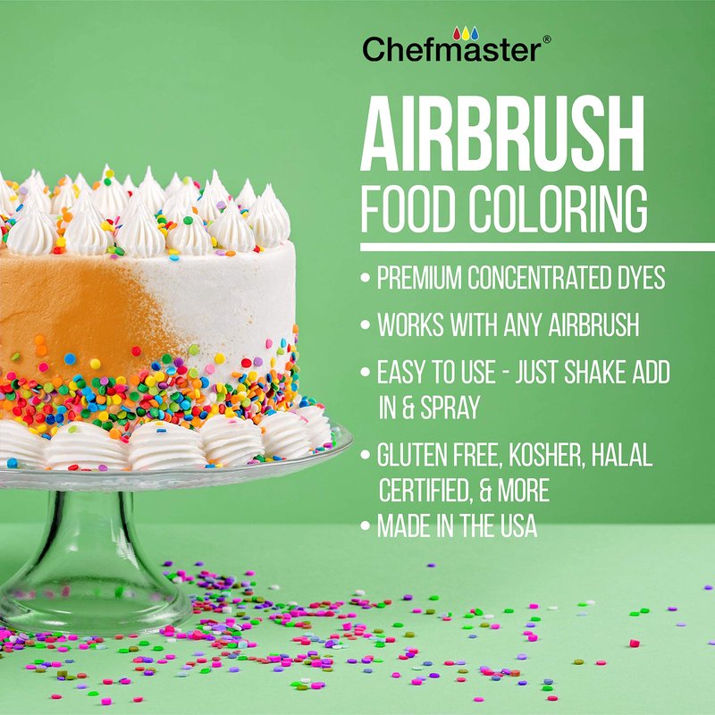 U.S. Cake Supply Deluxe 24 Bottle Airbrush Cake Color Set - The 22 Most Popular Colors in 0.7 fl. oz. (20ml) Bottles - Safely Made in the USA product