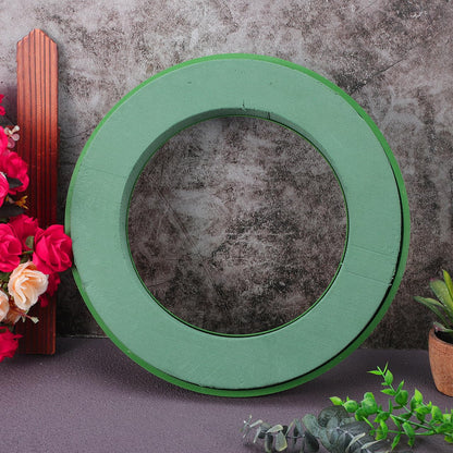 POPETPOP Floral Foam Ring with Suction Cup Wet Green Foam Block for Artificial Flower Arrangements Wedding Car Decoration Supplies DIY Florist Mud for Car Hood and Event Decor 11.8 Inch