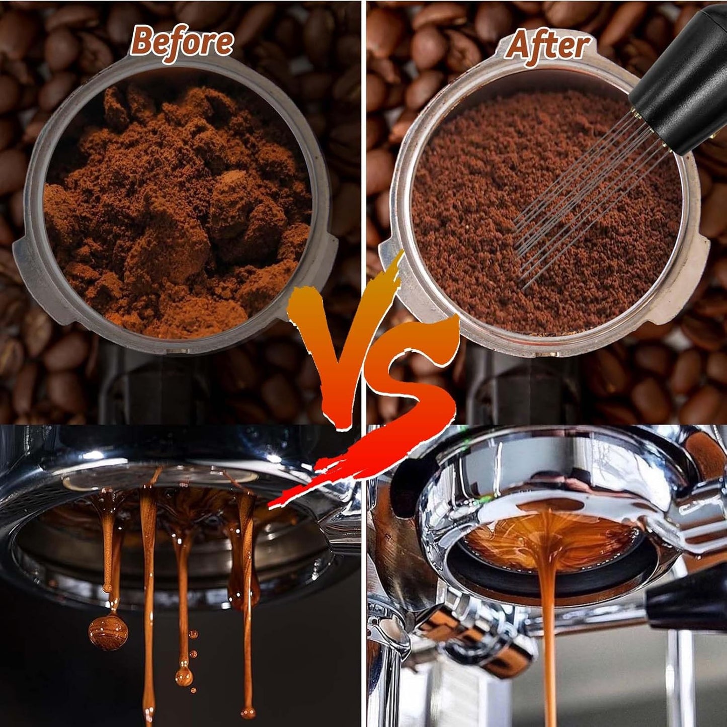 22 PCS Coffee Tamper Set, Espresso Accessories Barista Kit with 51mm Espresso Tamper, WDT Tool, Frothing Pitcher & More