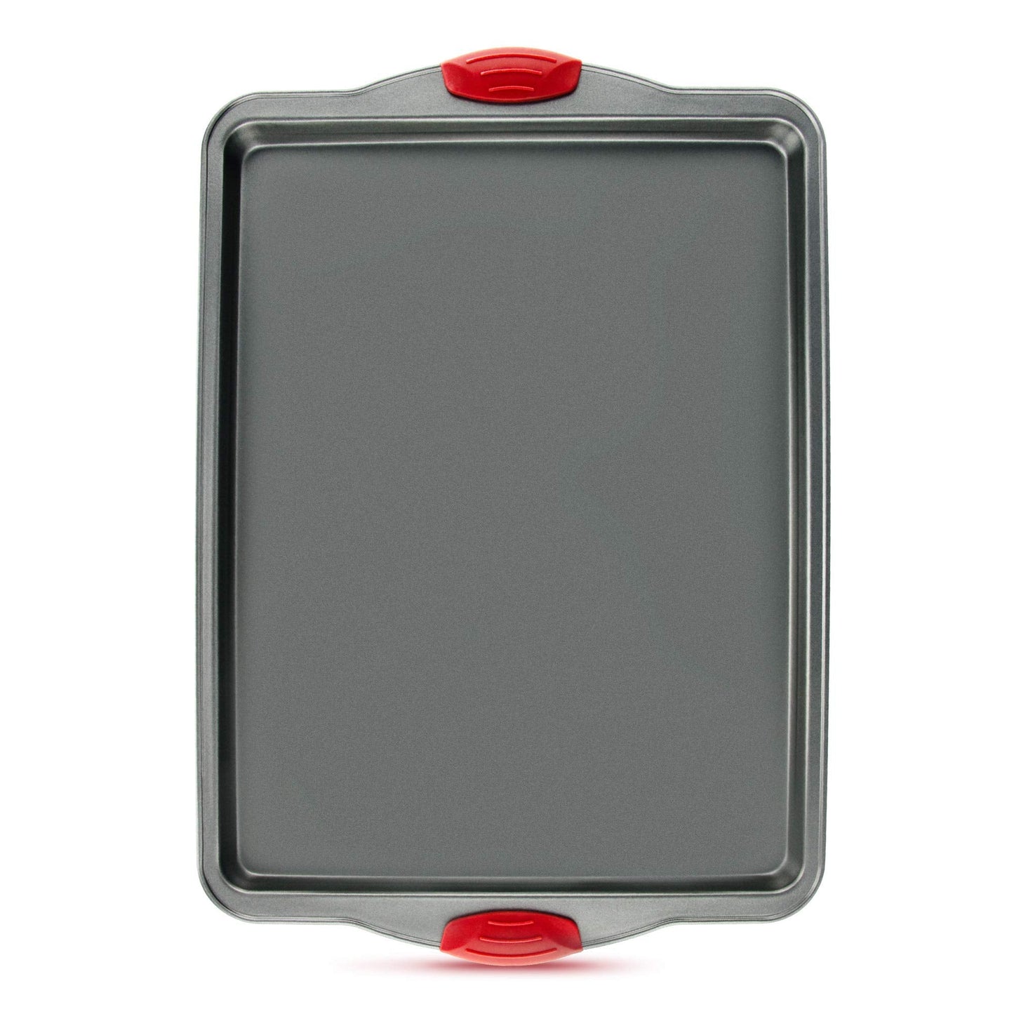 Boxiki Kitchen Non-Stick Baking & Cookie Sheet Pan Non-Toxic 11x14 Inch Rimmed Carbon Steel Baking Sheet. Dent, Warp and Rust Resistant. Heavy Gauge Steel Oven Baking Sheet. 1 Tray.