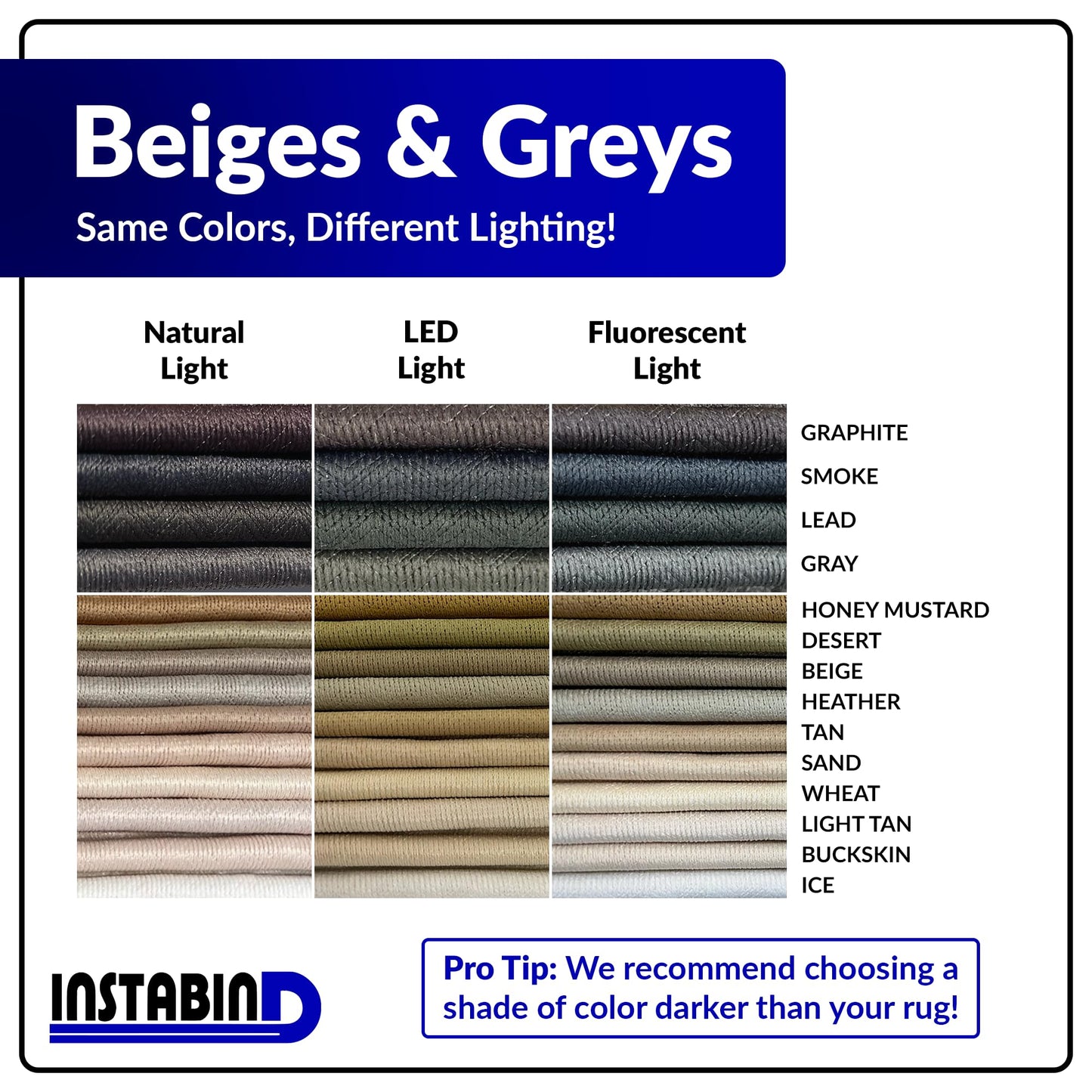Instabind 54 ft Roll Premium Carpet Edge Binding – Regular Style Carpet Edge Trim - Do-It-Yourself Glue On Rug Edging - Durable & Easy Finishing for Rug Edges - USA Made Flooring Products, Malt