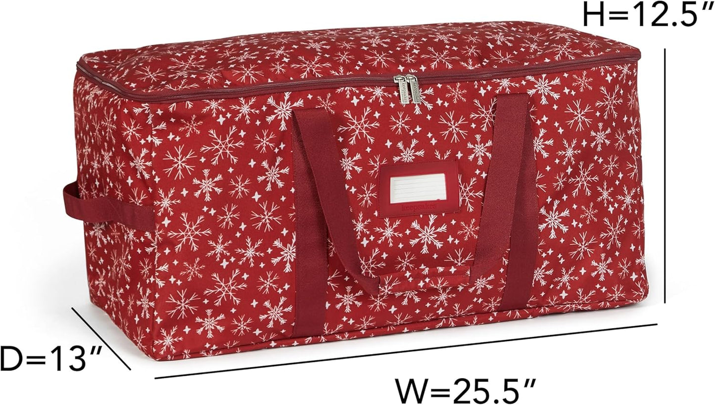 Covermates Keepsakes Treasurekeeper Storage Bag with Carrying Handles and ID Window for Holiday Storage