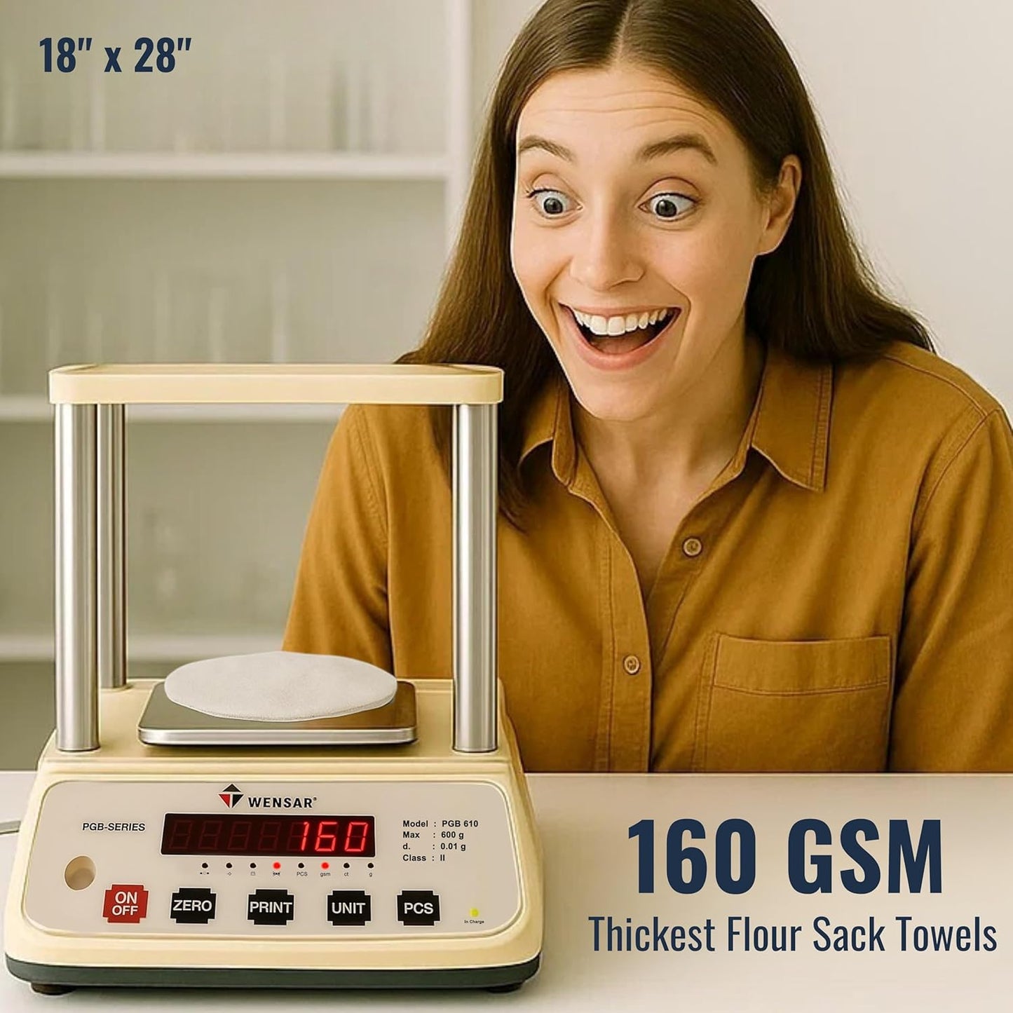 28 28 Pack 12 Flour Sack Towels x of Cotton Kitchen Towels, Dish Towels and Tea Towels for Embroidery, Thick Absorbent