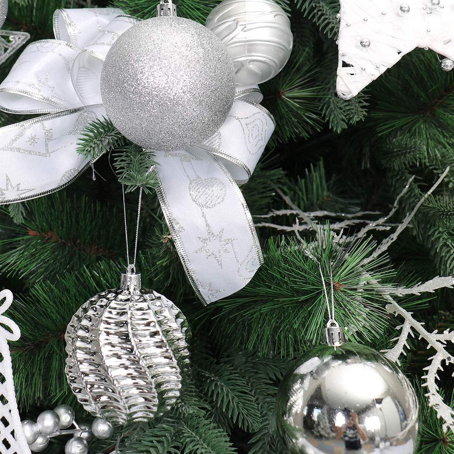 XmasExp 16ct Christmas Balls Ornaments - Shatterproof Large Hanging Balls for Holiday Wedding Party Tree Decoration