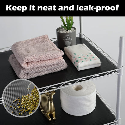 15-in 15" 196" Wide Thick Shelf Liner: Easy Cutting Black Waterproof Pantry Shelves Liner - Multi-Size W x L Small