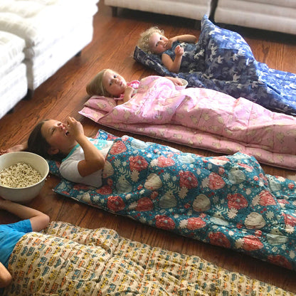 Bulkie Toddler Nap Mat - Sleep Mat for Kids Daycare and Preschool - Folds Up to Carry on Back - Poppies