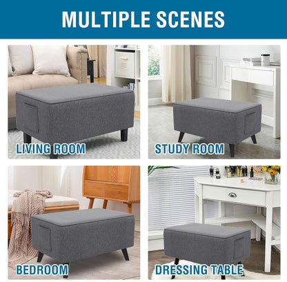 33"-34" H.VERSAILTEX Ottoman Cover Slipcover Rectangle Fit Length Footrest Sofa Slipcovers Stool Cover Footstool