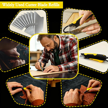 60 Pack Cutter Replacement Blades for Easy Cut, Blade Suitable for Easy Cut/EZ 1000, 1500, 2000, 4000 series and Veltec VC900, VC1000, VC2000, VC4000 safety cutters